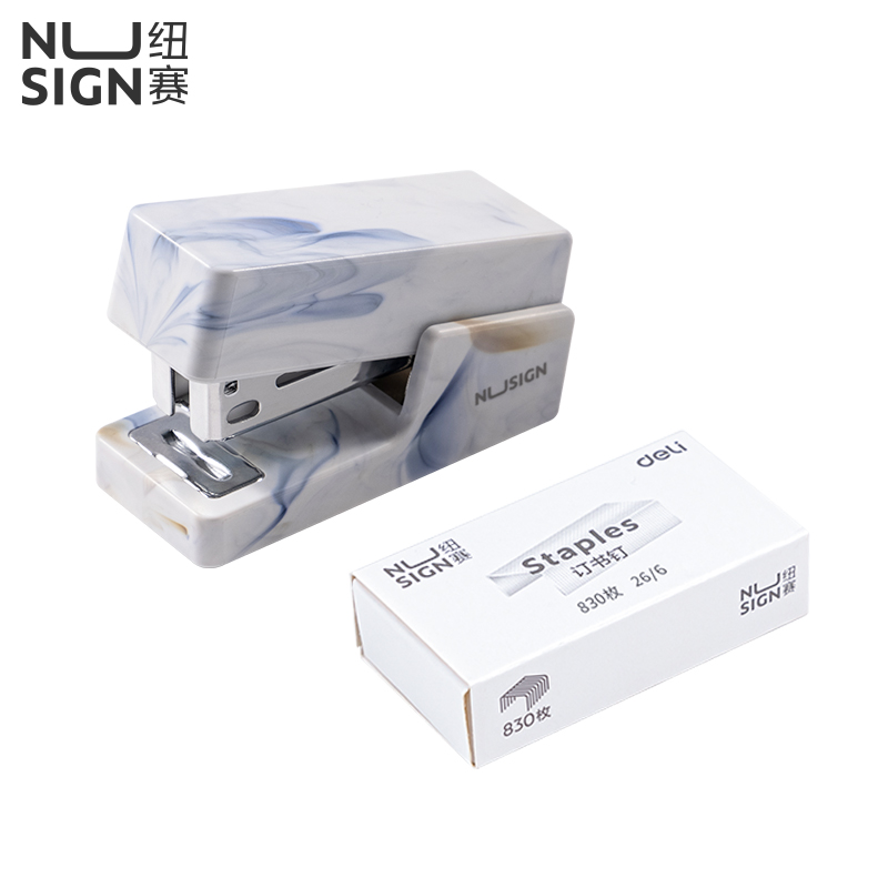 紐賽NS083C訂書機(白色)(1臺訂書機+1盒釘)