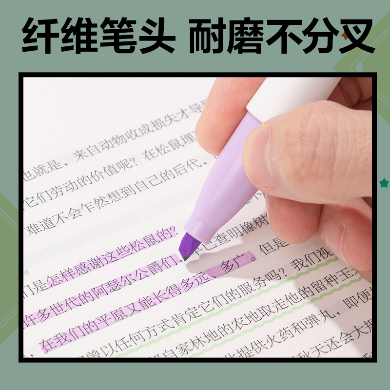 得力SK199間諜過(guò)家家柔彩IP熒光筆(混)(4支/盒)