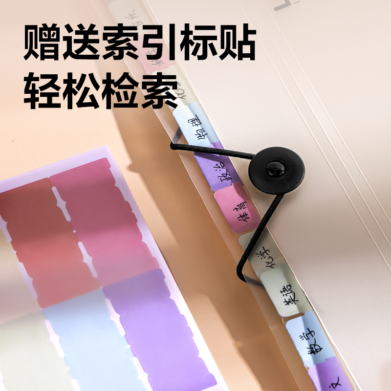 得力PM310-13線上爆款13格便攜風(fēng)琴包(透明)個(gè))