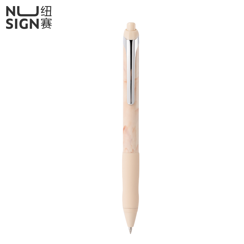 紐賽NS666C速干按動(dòng)紐賽中性筆0.5mm子彈頭(沙丘影)(1支/卡)