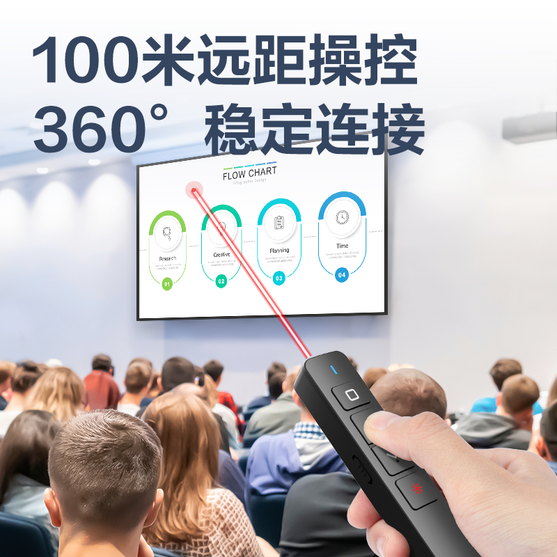 得力MA58激光翻頁(yè)筆(黑)(支)