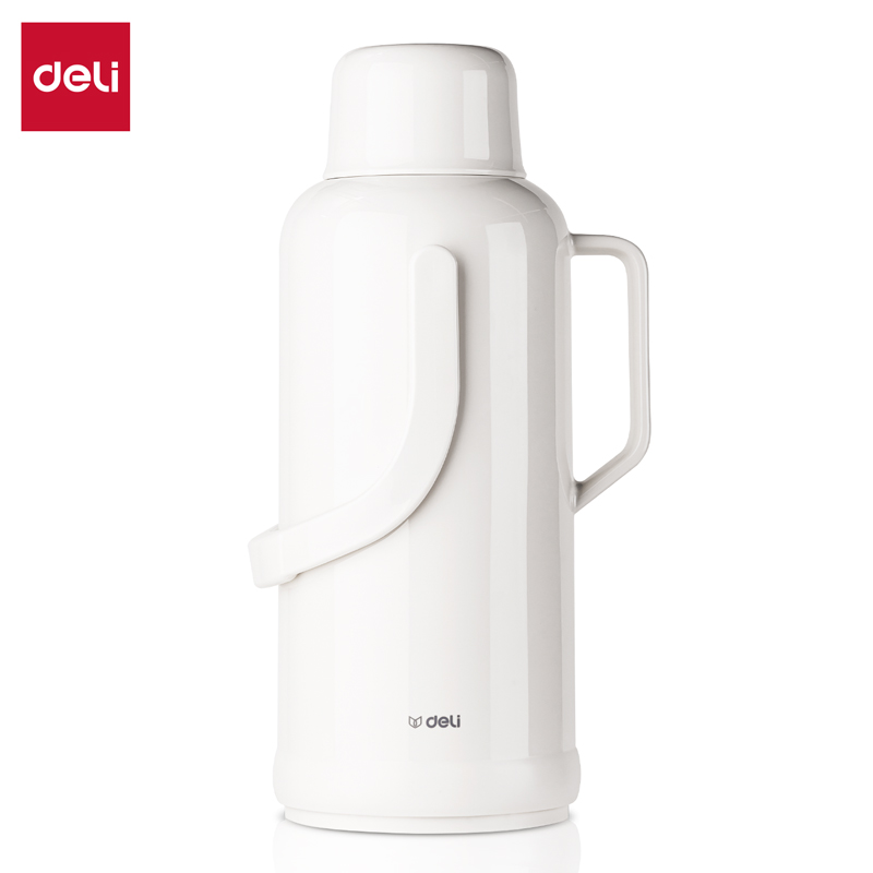 得力LL110-保溫壺-玻璃內(nèi)膽3.2L(白)(1個(gè)/彩盒)