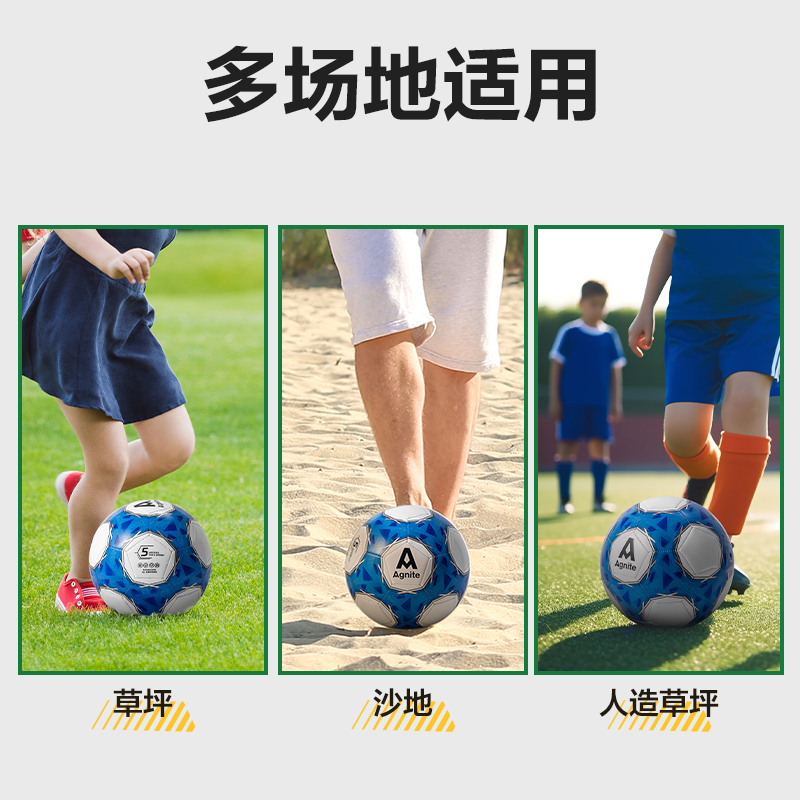 安格耐特FD201_5號(hào)發(fā)泡PVC機(jī)縫足球(白+藍(lán))(個(gè))