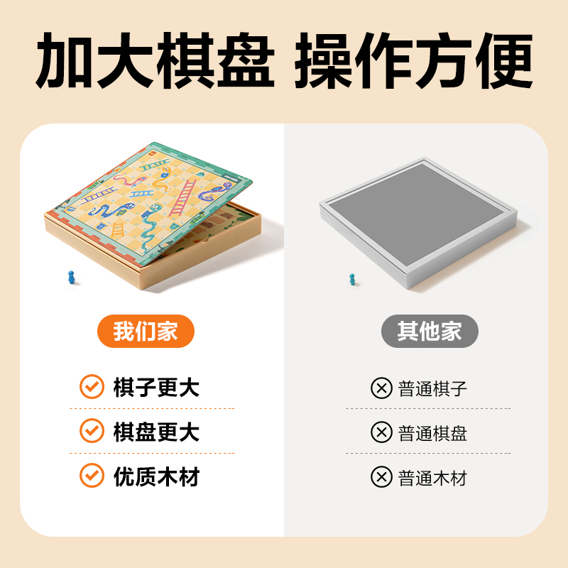 得力YW153多功能游戲棋（6合1）(混)(套)