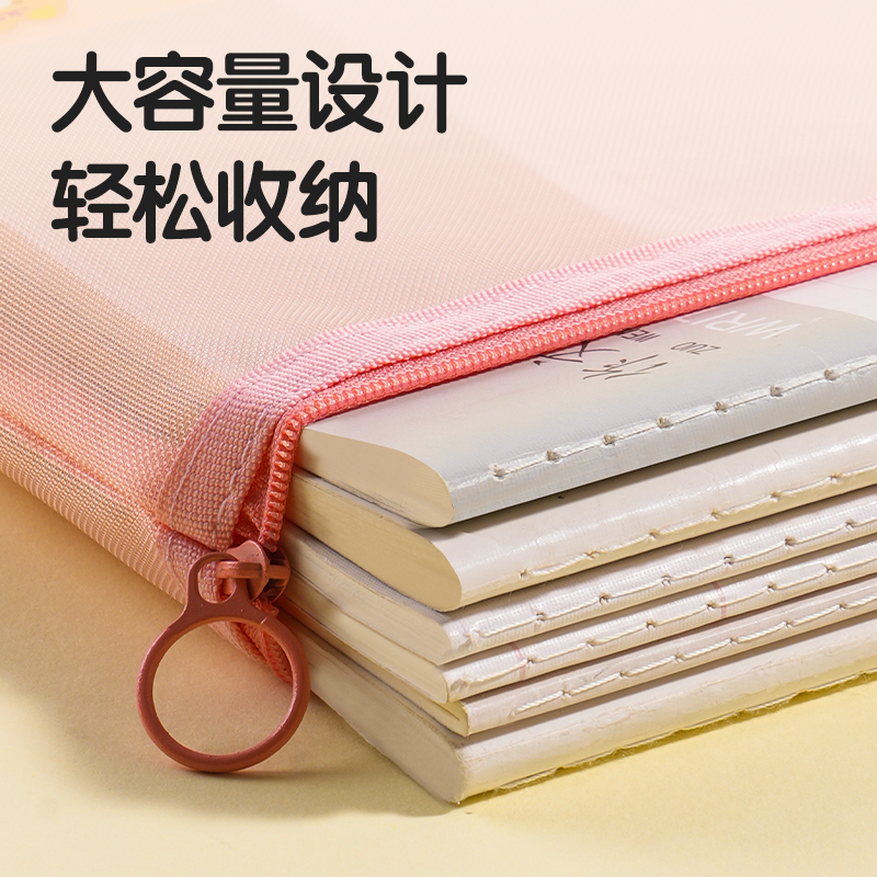 得力BA112A網(wǎng)紗拉鏈袋A5(混)(個(gè))