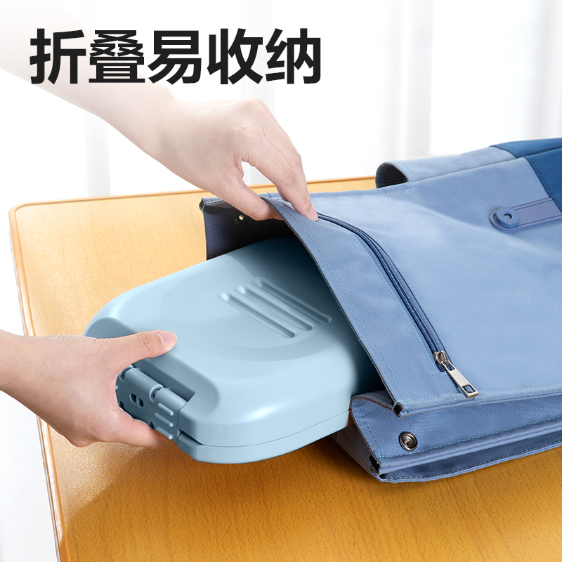 得力YX145_便攜午睡安心枕(藍)（個）