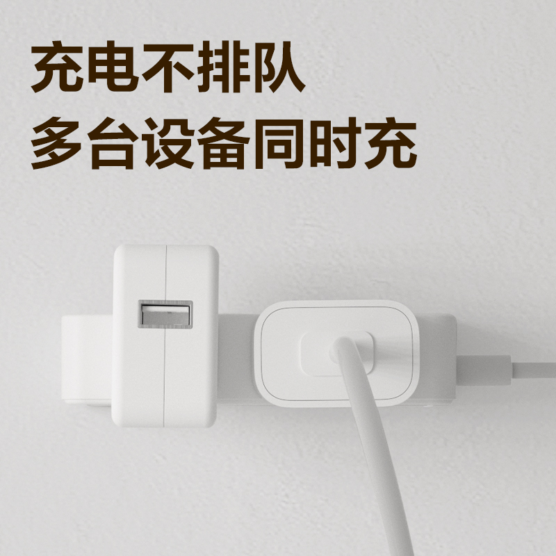 得力LX4004(1.8)插座4組2插_1.8米(PE袋)(白)(個(gè))