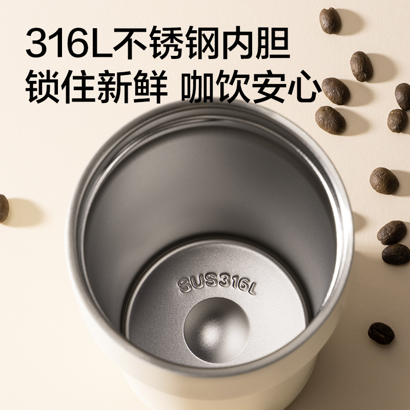 紐賽NS854雙飲口咖啡杯510mL_SUS316L(淺果綠)(個(gè))