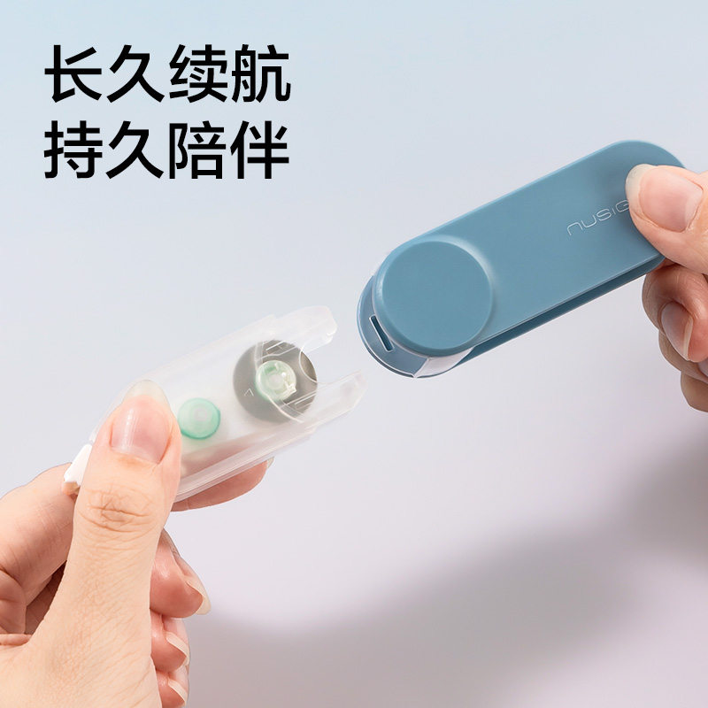 紐賽NS163旋轉筆型修正帶_5mm*6m(清露粉)(個)