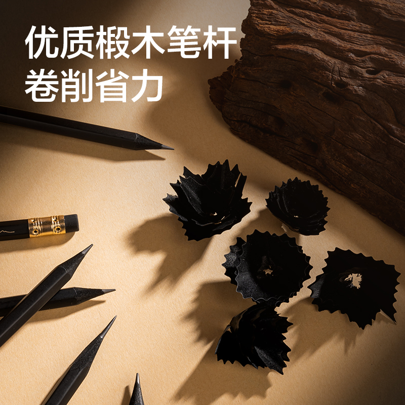 紐賽NS729-HB六角桿皮頭紐賽鉛筆HB(混)(10支/盒)