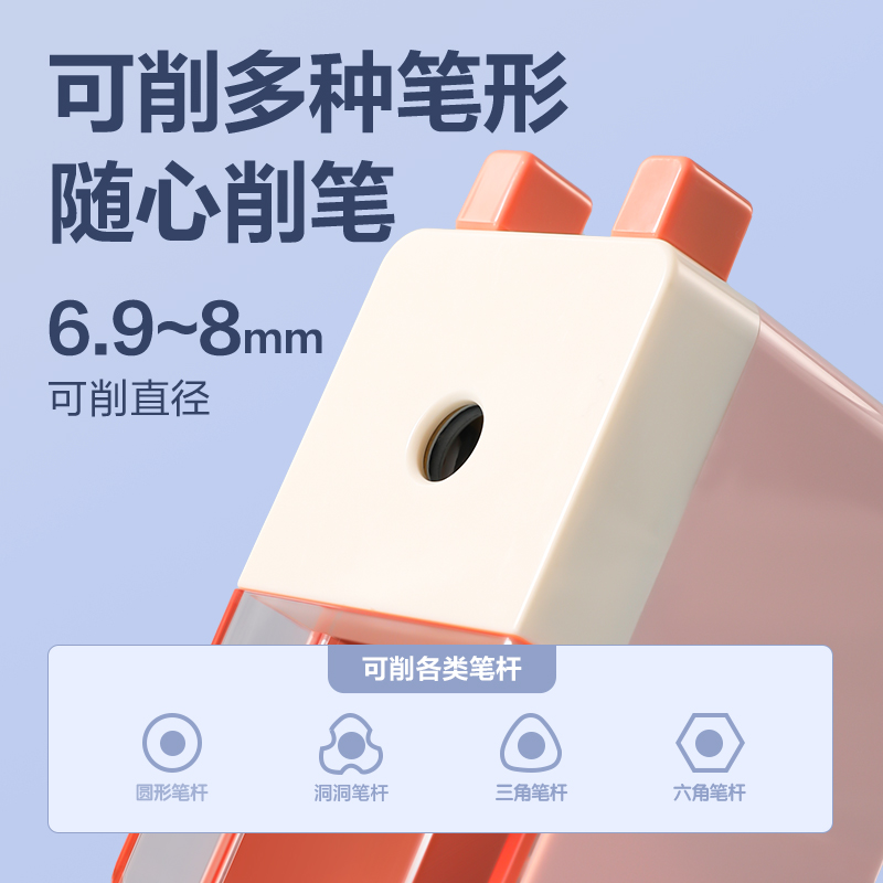 得力0749削筆機(jī)(粉色)(臺(tái))