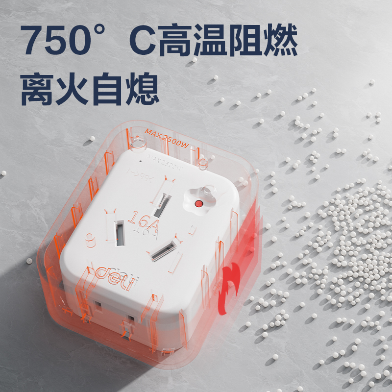得力LU5010防過(guò)載10A轉(zhuǎn)16A轉(zhuǎn)換器_1組_彩盒(白)(個(gè))