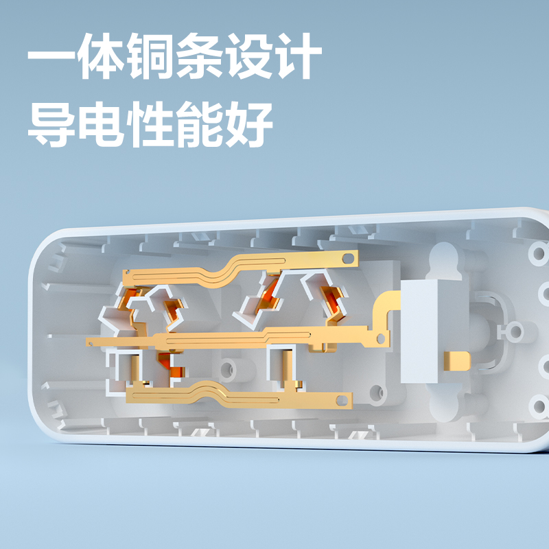 得力LX223S(03)大功率套裝_1組+3孔_3米_PE袋裝(白)(個(gè))