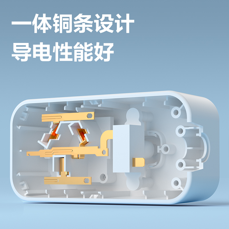 得力LX221S(1.8)大功率套裝_3孔_1.8米_PE袋裝(白)(個(gè))