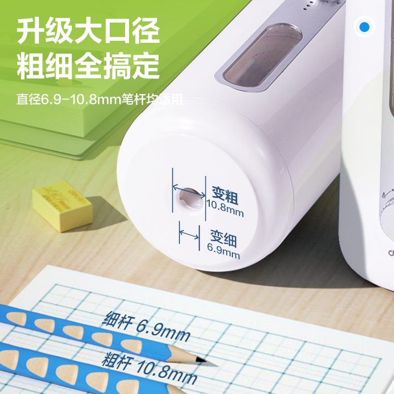 得力VA308電動(dòng)削筆機(jī)(白色)(臺(tái))