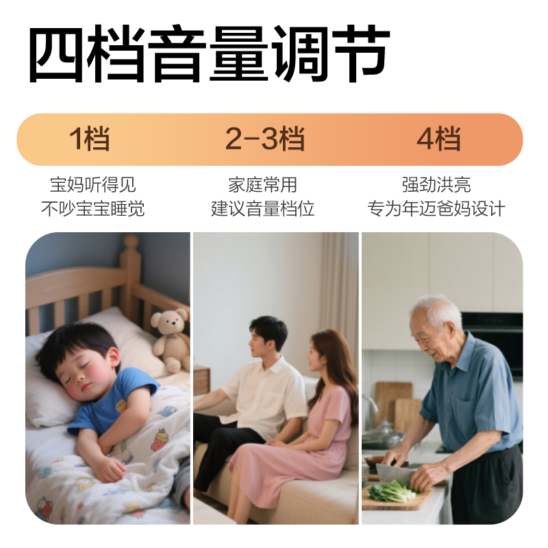 得力AL10F無線門鈴發(fā)射器(白色)(盒)