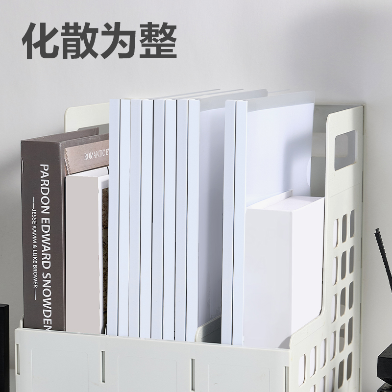 得力DP064_10mm三角抽桿夾(白)(10個/包)