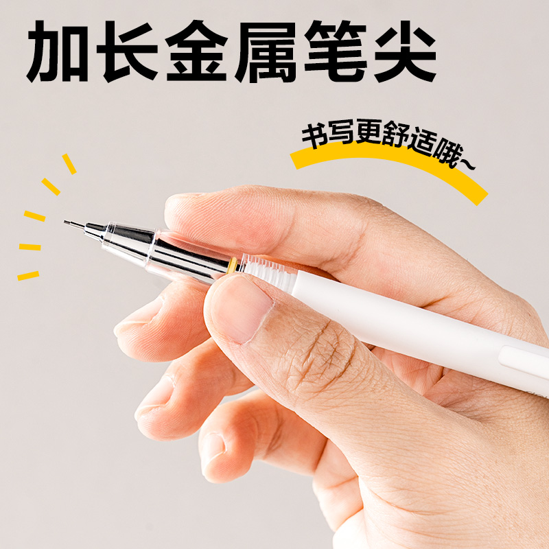 得力SH985-05芯核引擎防斷芯活動鉛筆0.5mm(白)(卡)