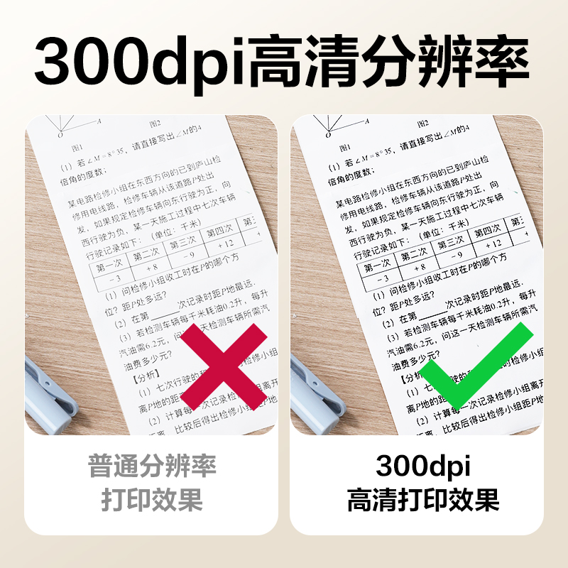 得力X7 Pro4寸錯題打印機108mm(白色)(臺)