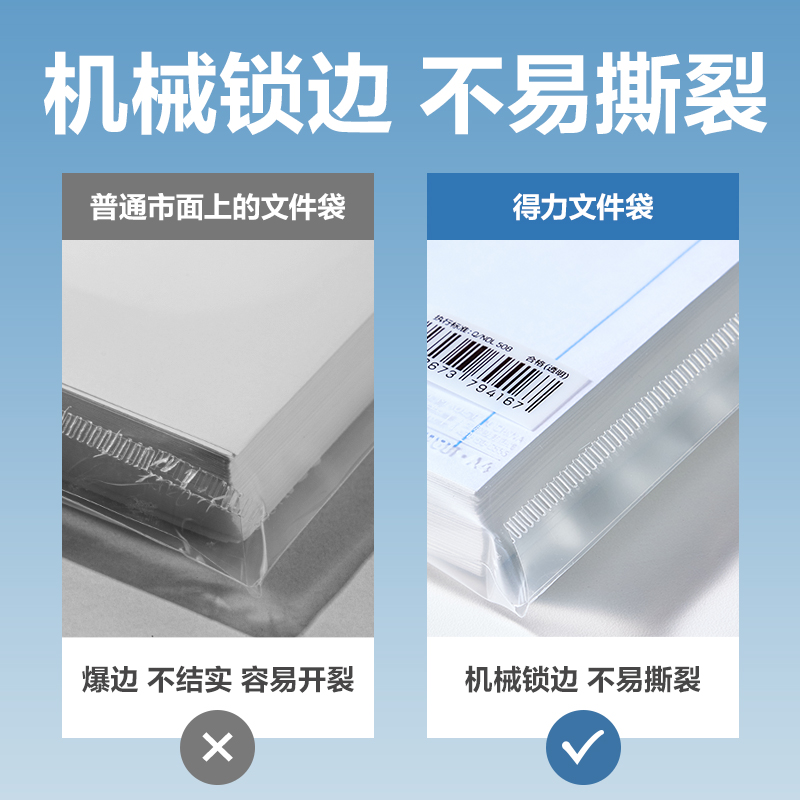 得力DP081_A4經(jīng)濟(jì)型文件袋(透明)(個(gè))