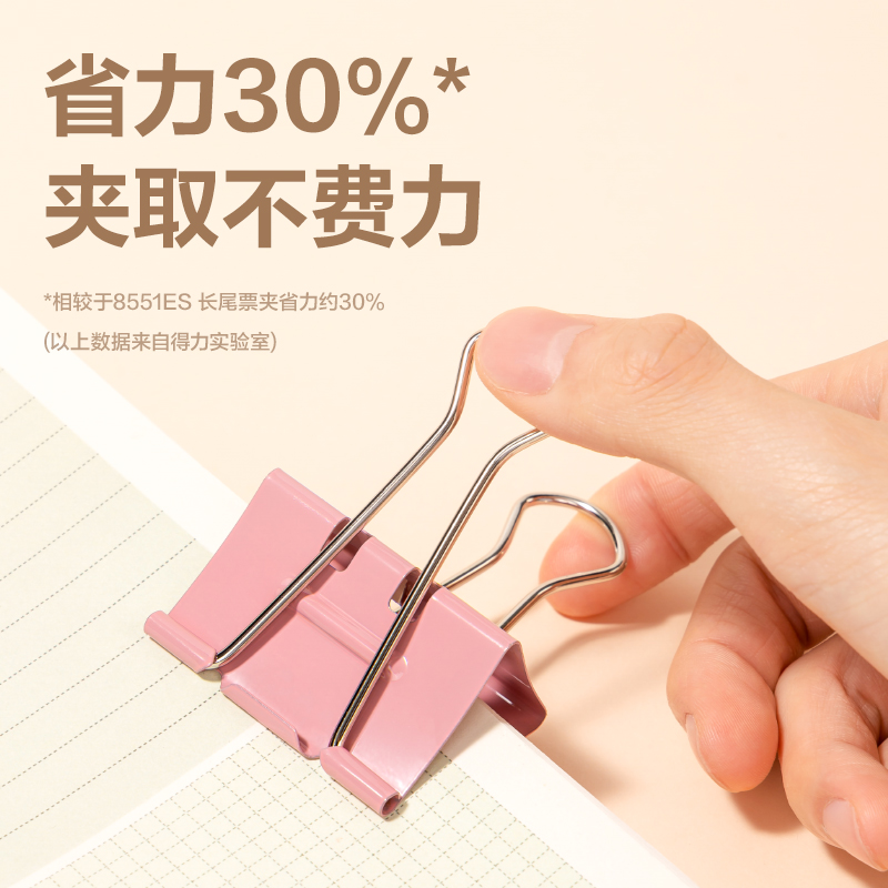 得力DP701省力長(zhǎng)尾票夾1夾寬50MM(彩)(12個(gè)/筒)