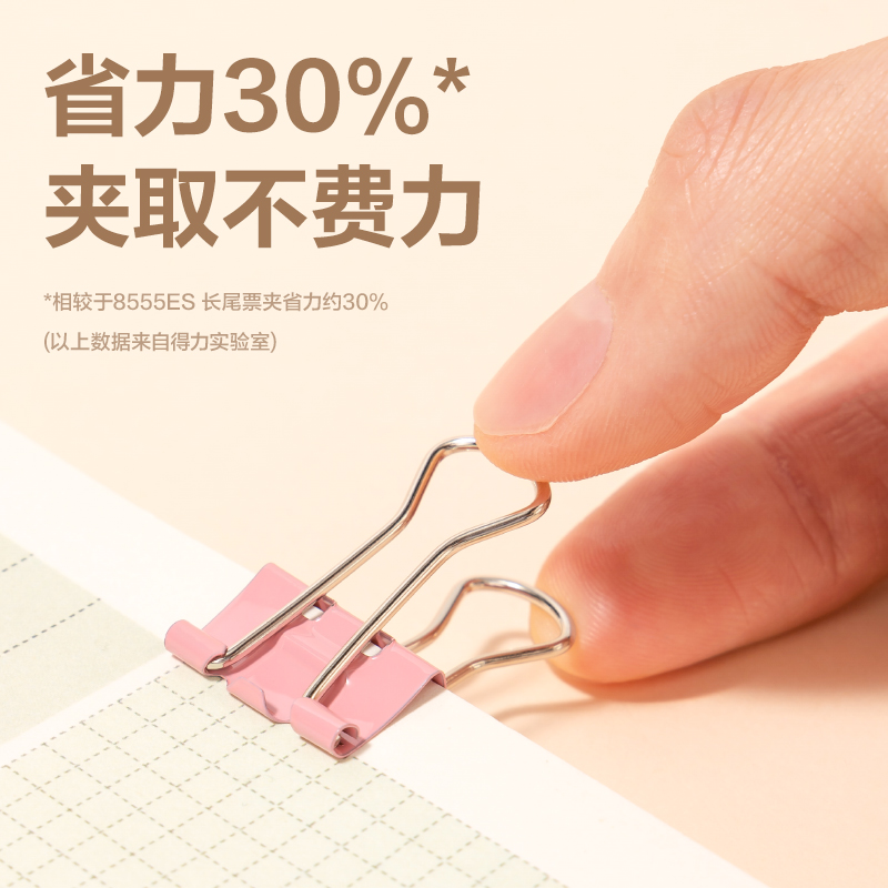 得力DP705省力長(zhǎng)尾票夾5夾寬19MM(彩)(40個(gè)/筒)