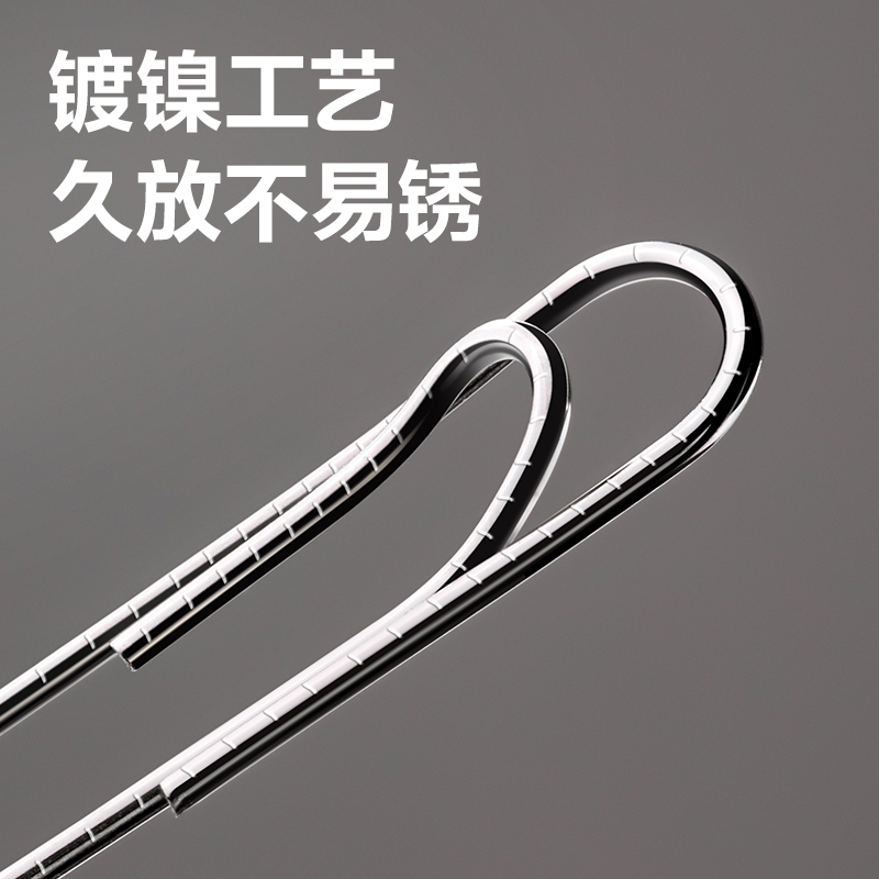 得力DP718防滑回形針3#(銀)(200枚/筒)