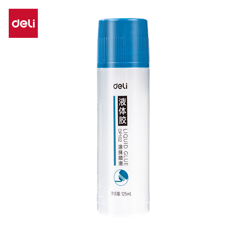 得力DP102PVAL液體膠125ml(藍色)(瓶)