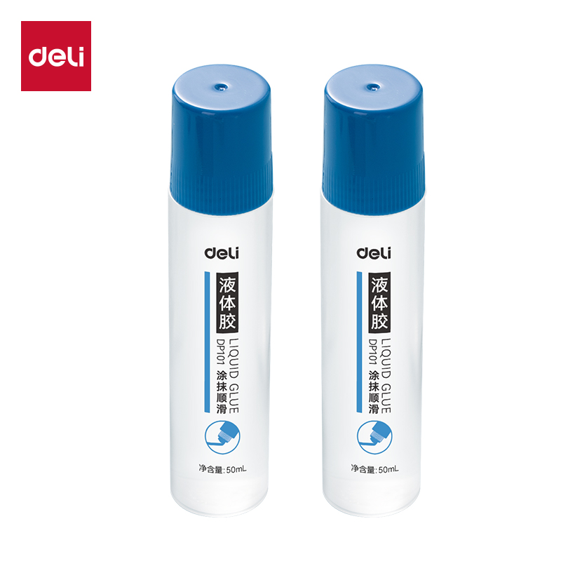 得力DP101PVAL液體膠50ml(藍(lán)色)(瓶)