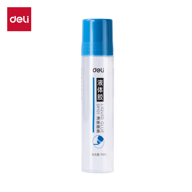 得力DP101PVAL液體膠50ml(藍(lán)色)(瓶)