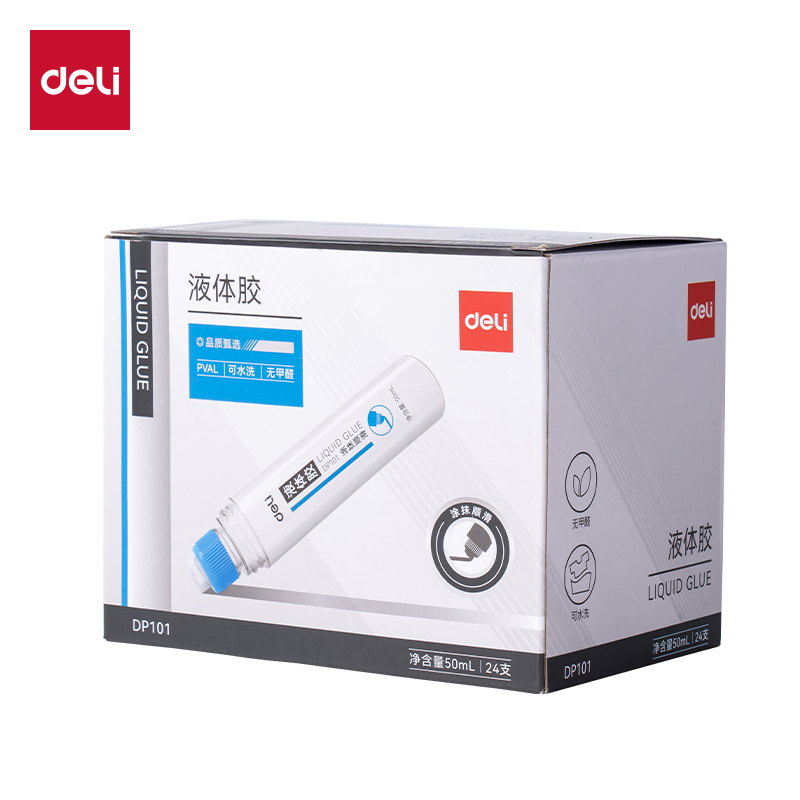 得力DP101PVAL液體膠50ml(藍(lán)色)(瓶)