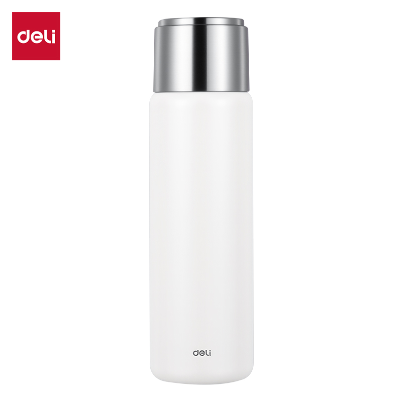 得力LL628保溫杯(子彈頭)(500mL)(316L內(nèi)膽)(白色)(彩盒裝)