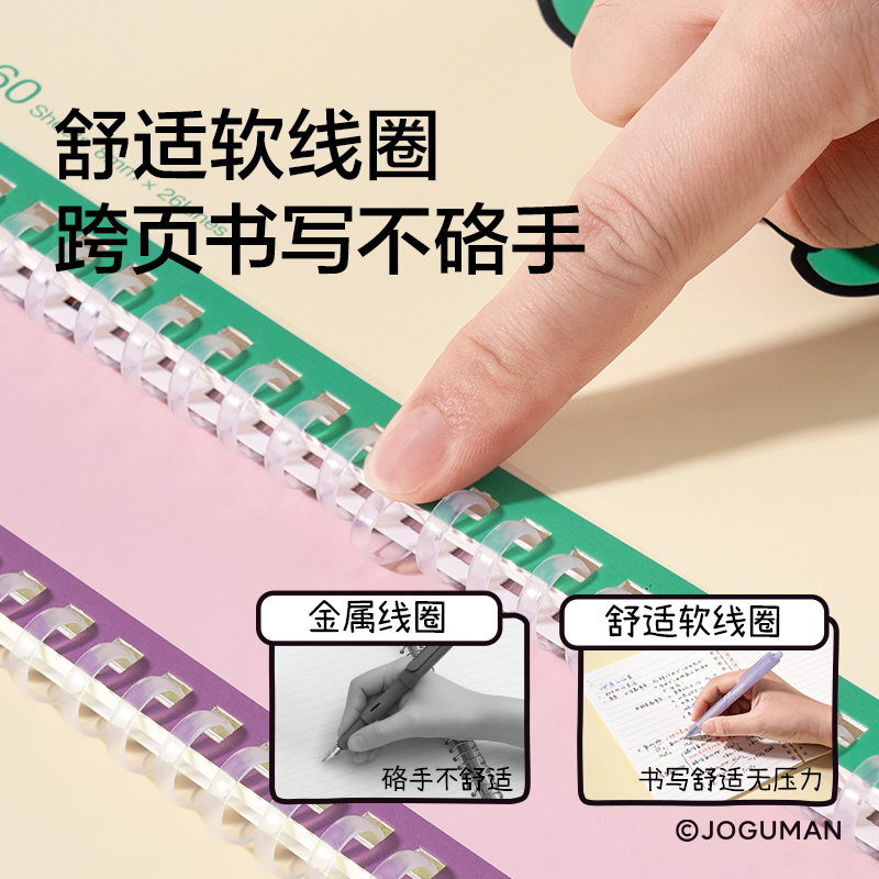 紐賽NS352-Q喬古漫軟螺旋本-A5(混色)(60張/本)
