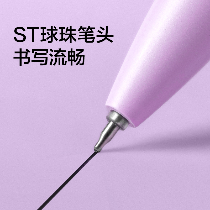 紐賽NS986-1按動中性筆0.5mmST頭(黑色)(5支/盒)