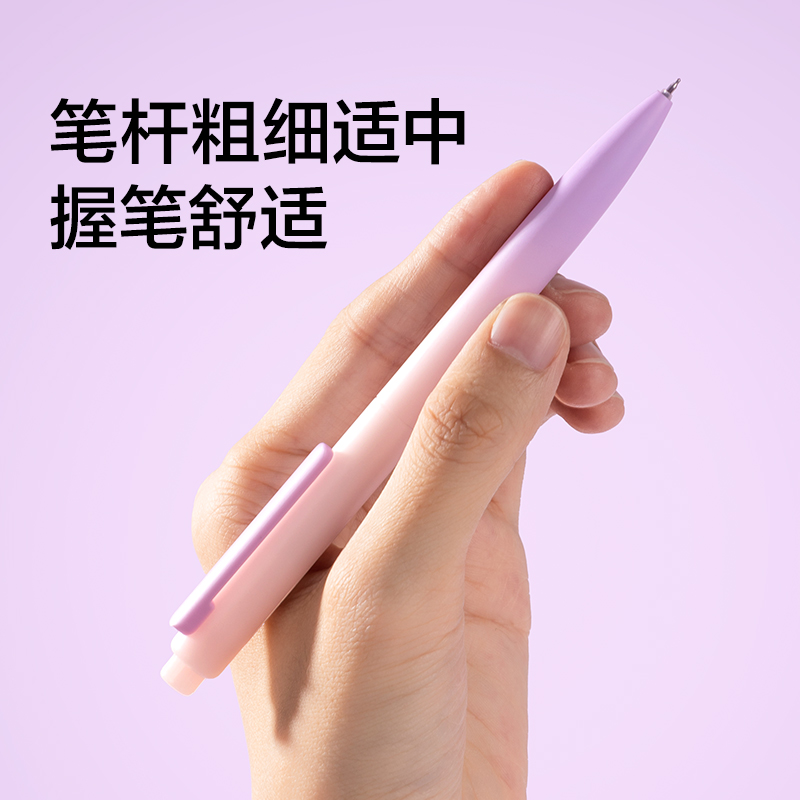 紐賽NS986-1按動中性筆0.5mmST頭(黑色)(5支/盒)