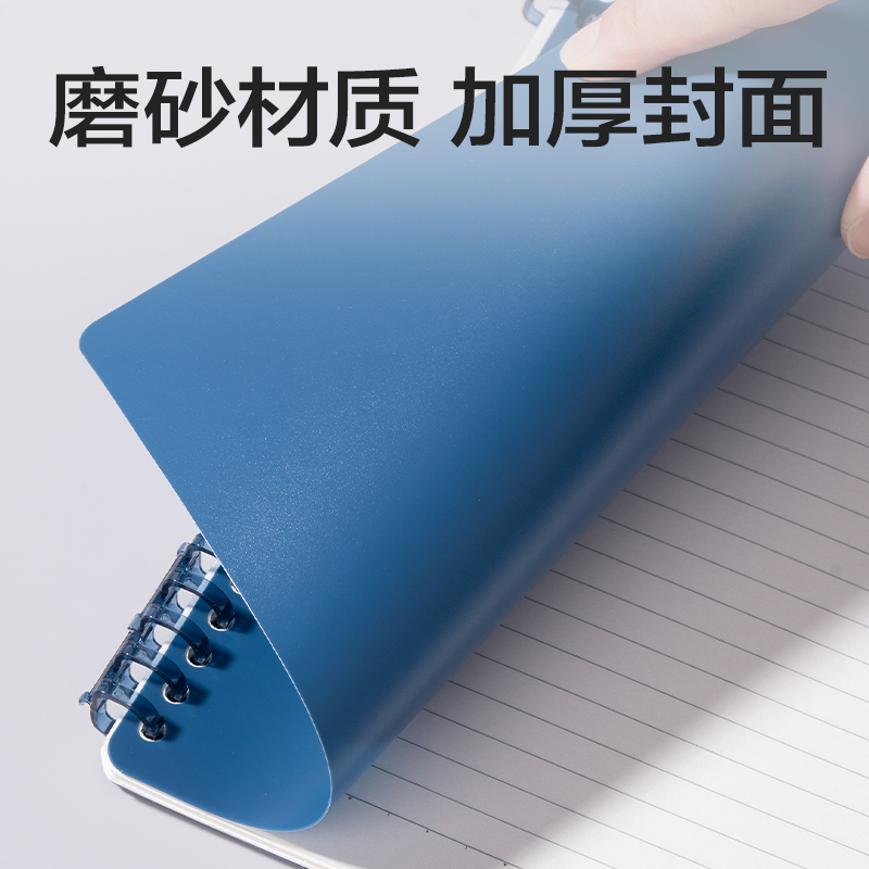 得力HB5-11可開合活頁本PP殼(紅-可開合)(本)