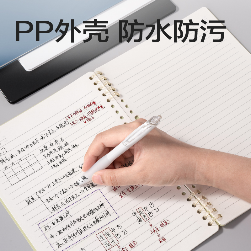 得力HB5-11可開合活頁本PP殼(紅-可開合)(本)
