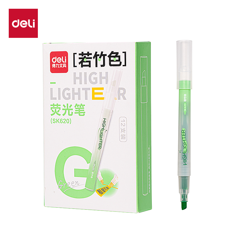 得力SK620熒光筆熒光色系(綠)(支)