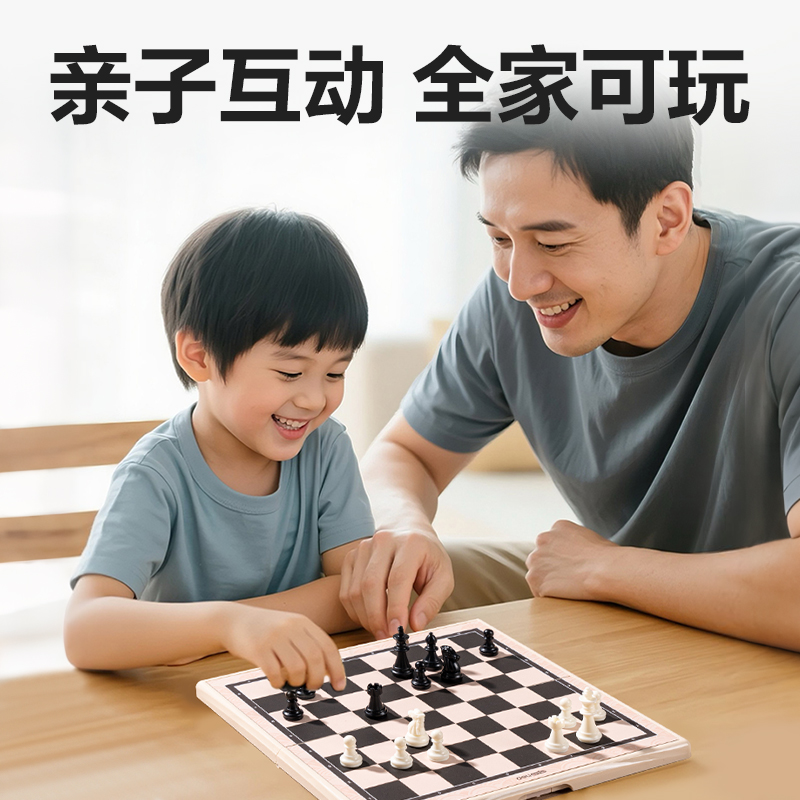 得力YW163-G磁石國(guó)際象棋(混)(盒)
