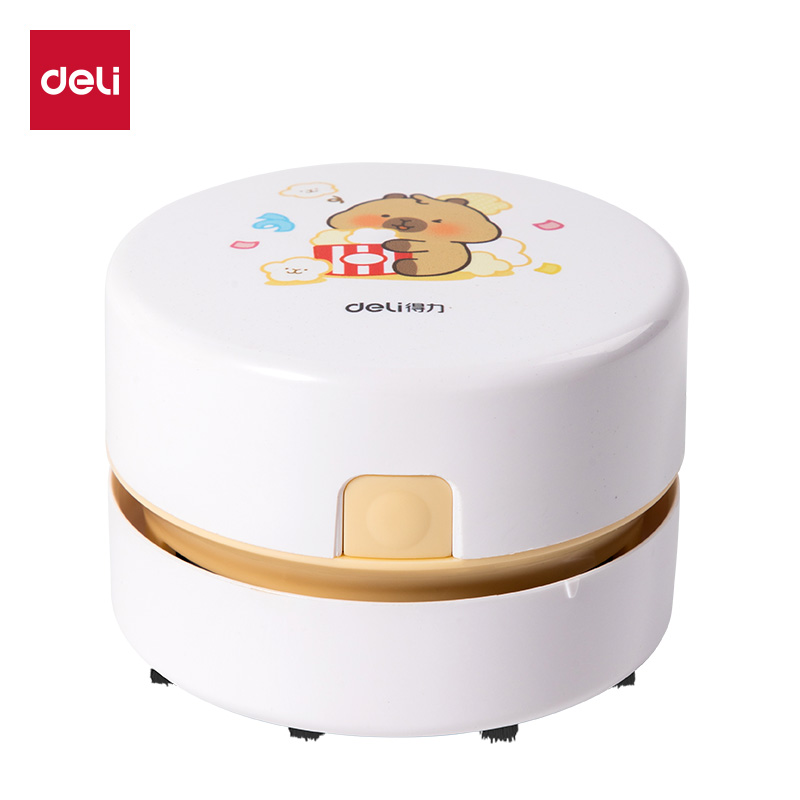 得力BL146卡皮巴拉桌面清潔器充電款(白色)(盒)