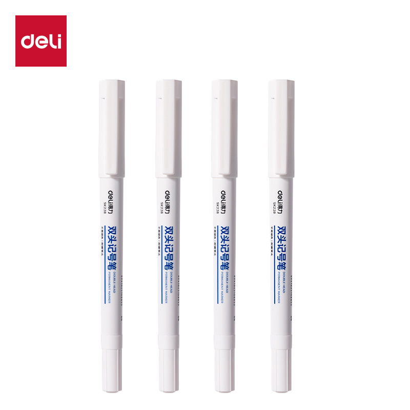 得力SK228雙頭記號筆(藍(lán)色)(支)