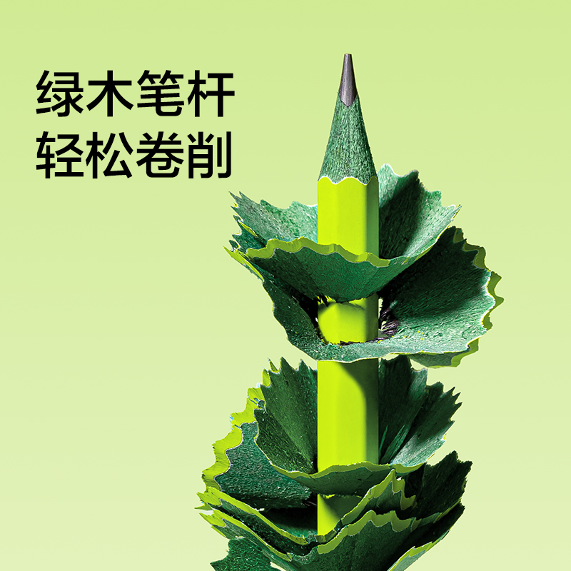 紐賽NS796-2B綠木六角桿皮頭紐賽鉛筆2B(混)(10支/盒)