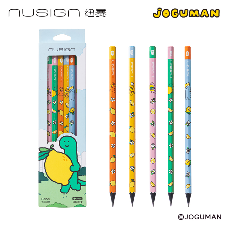 紐賽NS803-2BQ喬古漫六角桿紐賽鉛筆2B(混)(10支/盒)