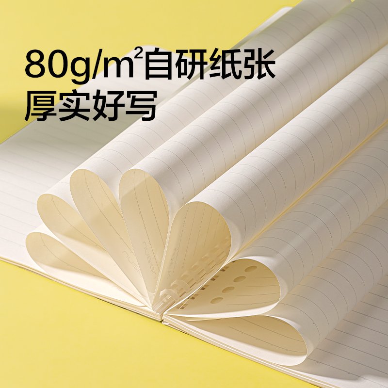 紐賽NS360-A5雙孔易撕軟螺旋本-60張(混色)(本)