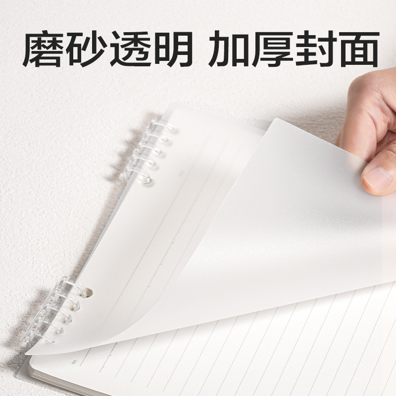 得力H20-1可開合活頁本PP殼(透明-可開合)(本)