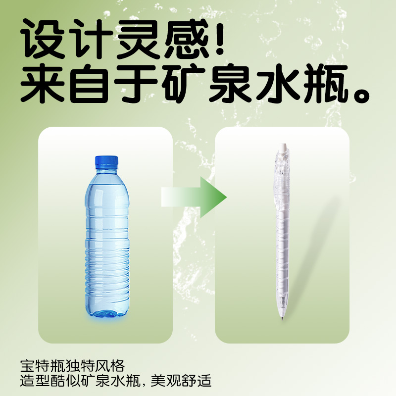 得力SA563速干按動中性筆0.5mmST筆頭(黑)(4支/盒)