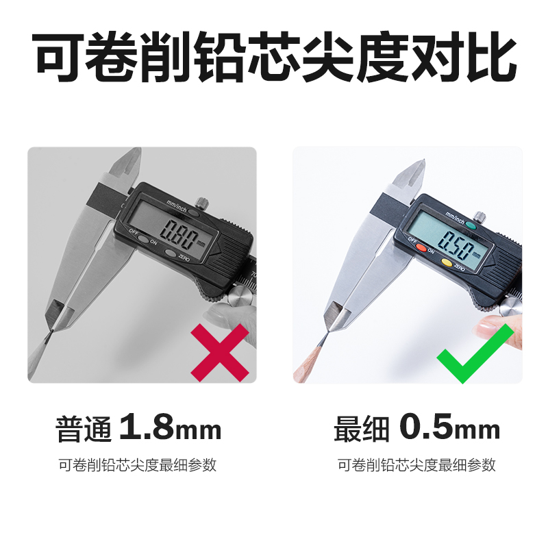 得力VB93美術(shù)削筆機(透明黑)(盒)