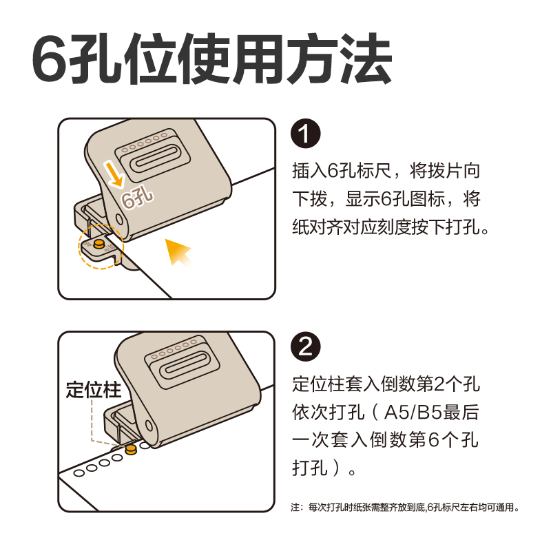 得力TA857打孔機(jī)(白色)(盒)