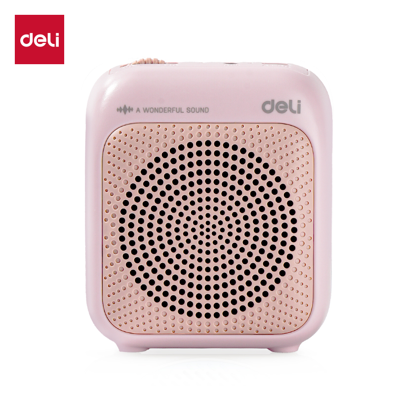 得力LT904多彩擴(kuò)音器音響(有線)(5W)(1500mAh)(粉)(臺)