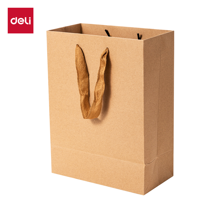 得力LQ720牛皮紙袋21cm*11cm*28cm(黃色)(10只/包)